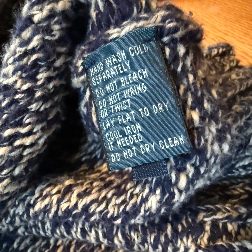 VTG Polo Ralph Lauren Men’s Size XL Chunky Knit Button Neck Pullover Sweater - Picture 8 of 13